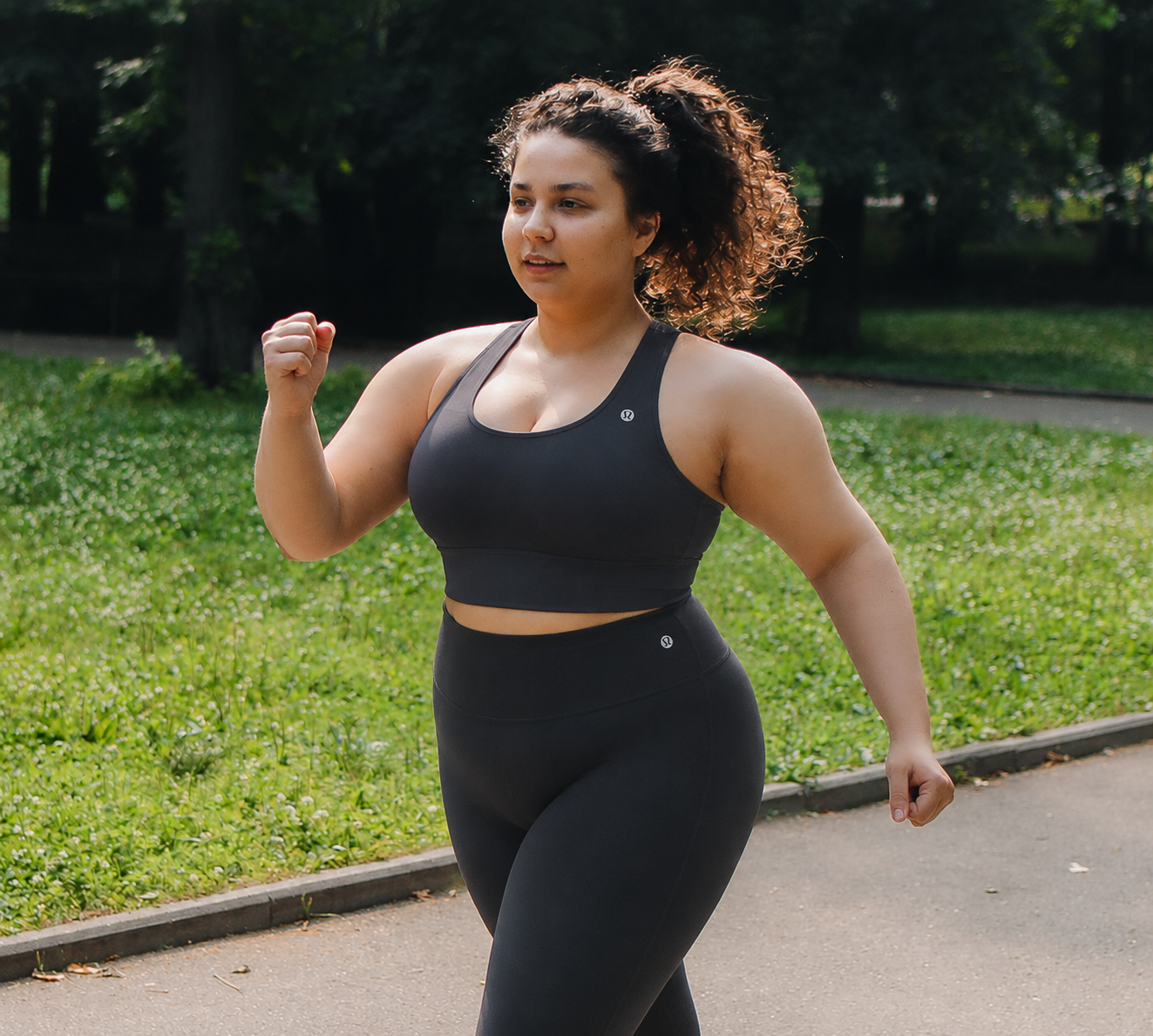 Woman walking outdoors as part of a healthy lifestyle